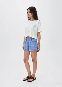 Knot crop T-shirt