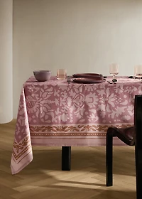 Printed canvas tablecloth for to diners