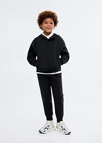 Interlocking cotton sweatshirt