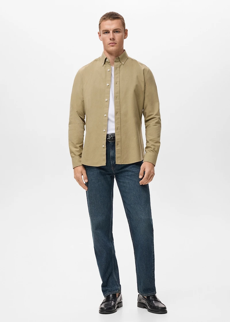 100% cotton Oxford shirt