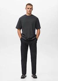 100% cotton relaxed-fit structured t-shirt