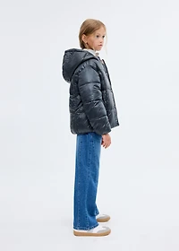 Two-tone hooded anorak