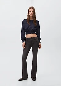 Lurex checked blouse