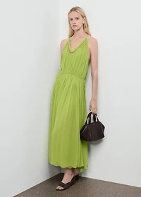 Oversized pleated dress