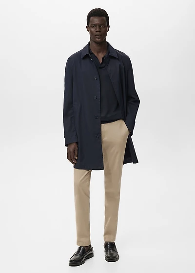 Barna slim-fit twill chino pants