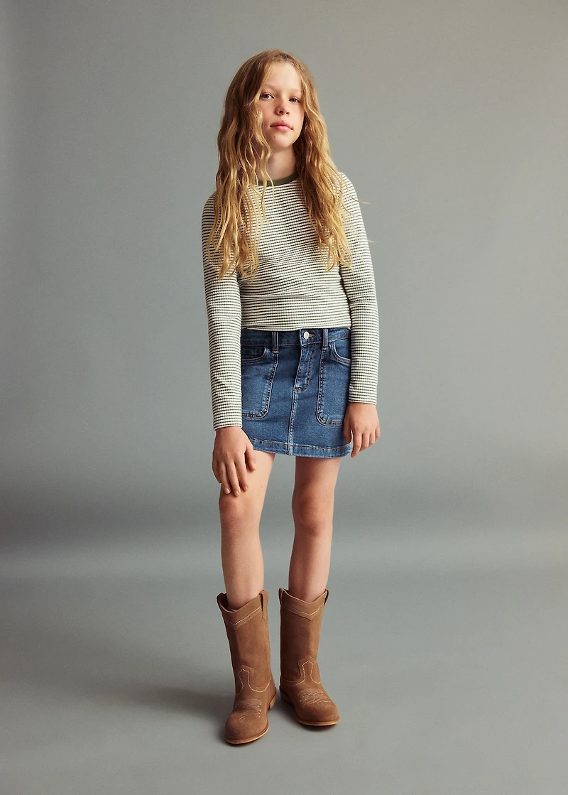 Striped cotton t-shirt