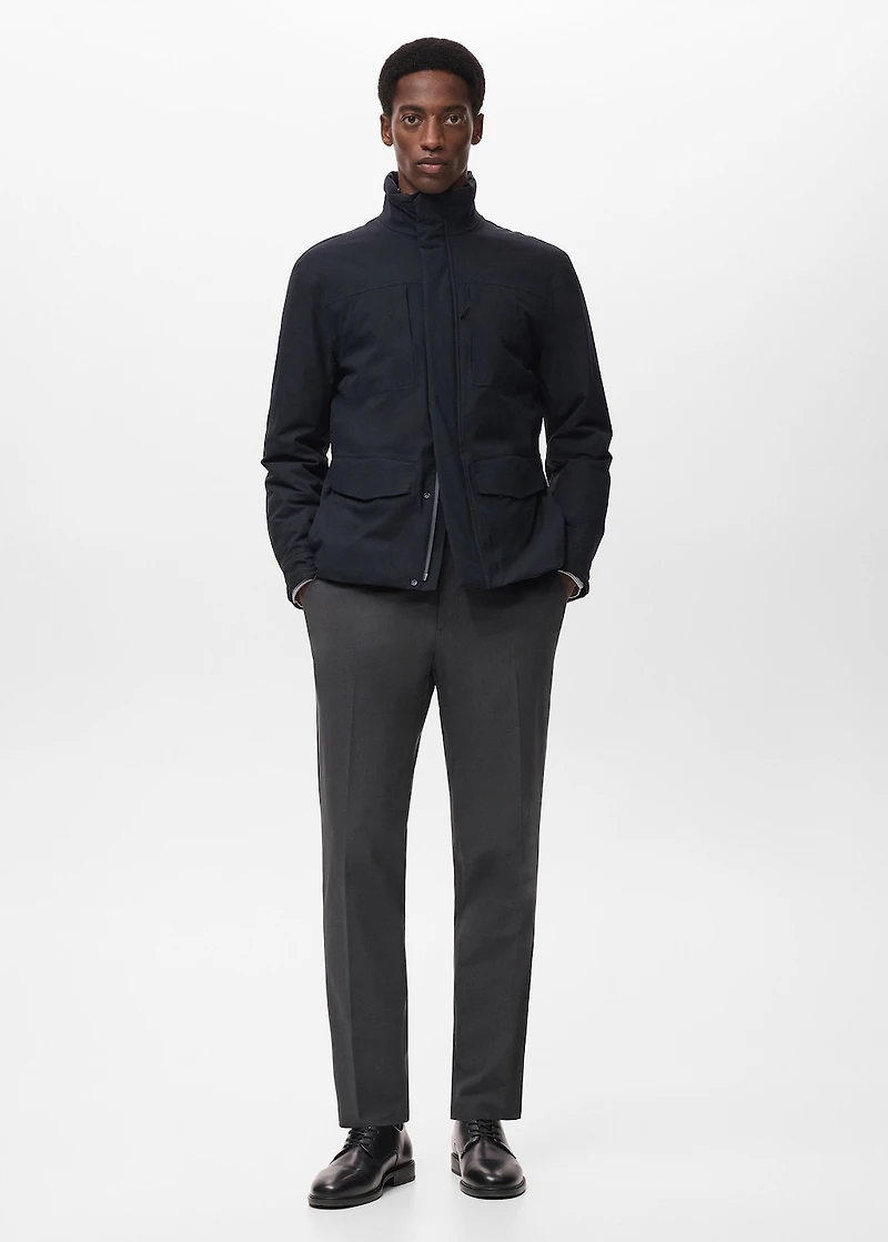 Waterproof jacket with Thermolite® padding