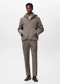 Water-repellent Thermolite® hooded jacket