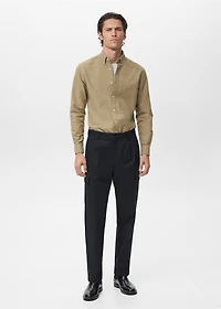 Regular-fit cotton cargo pants