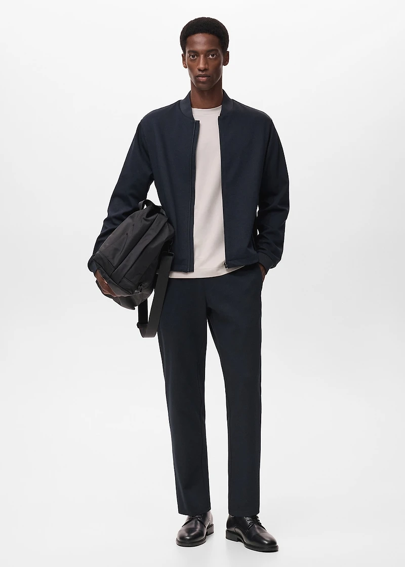 Technical structured joggers