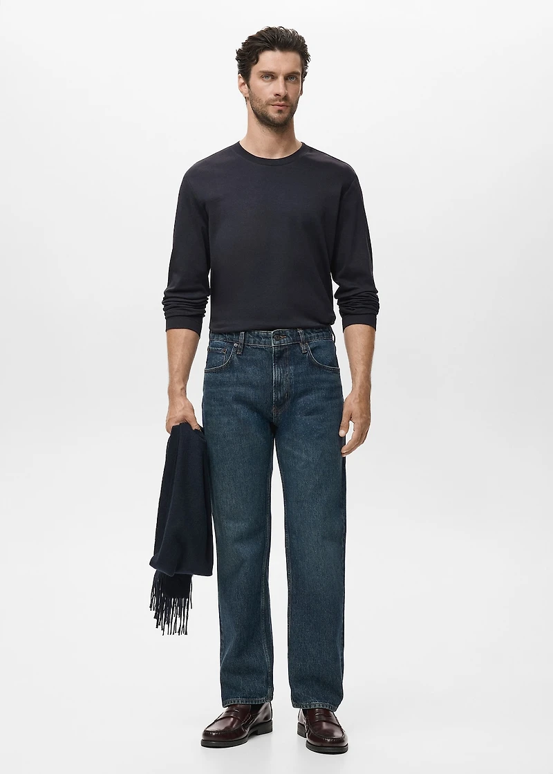 Long-sleeved regular-fit t-shirt