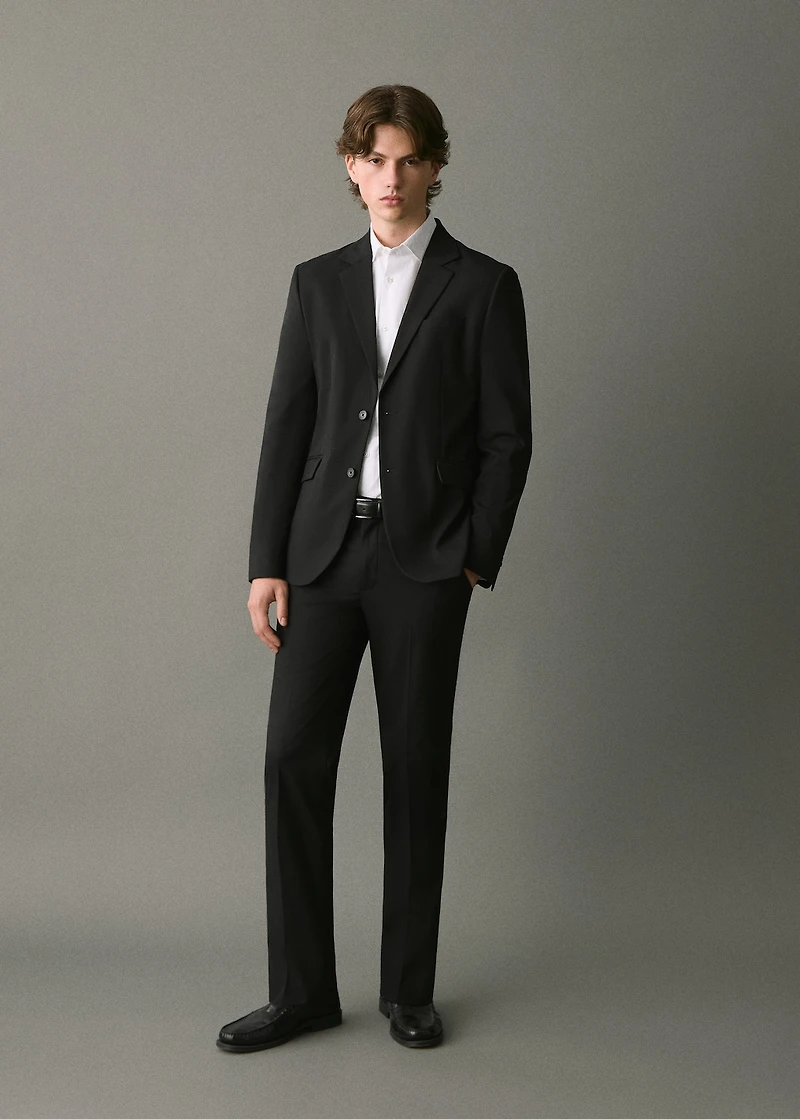 Straight suit trousers