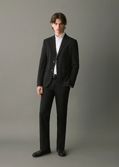 Straight suit trousers