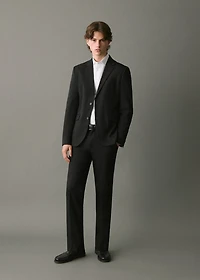 Straight suit trousers