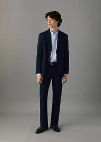 Straight-fit suit jacket