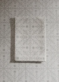 Napkins with Christmas snowflake printed motif