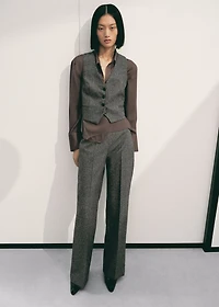 Speckled wool waistcoat