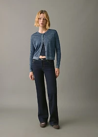 Lurex knitted cardigan