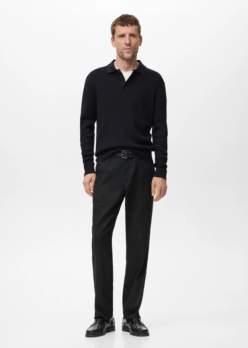 Flowy straight-fit pants