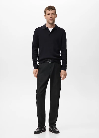 Flowy straight-fit pants