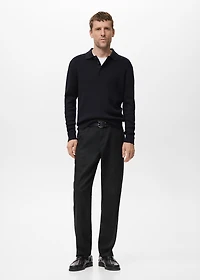 Flowy straight-fit pants