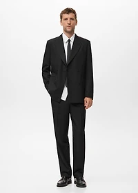 Regular-fit suit pants with pleats