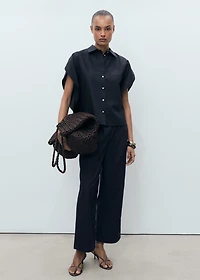 Oversized short-sleeved shirt