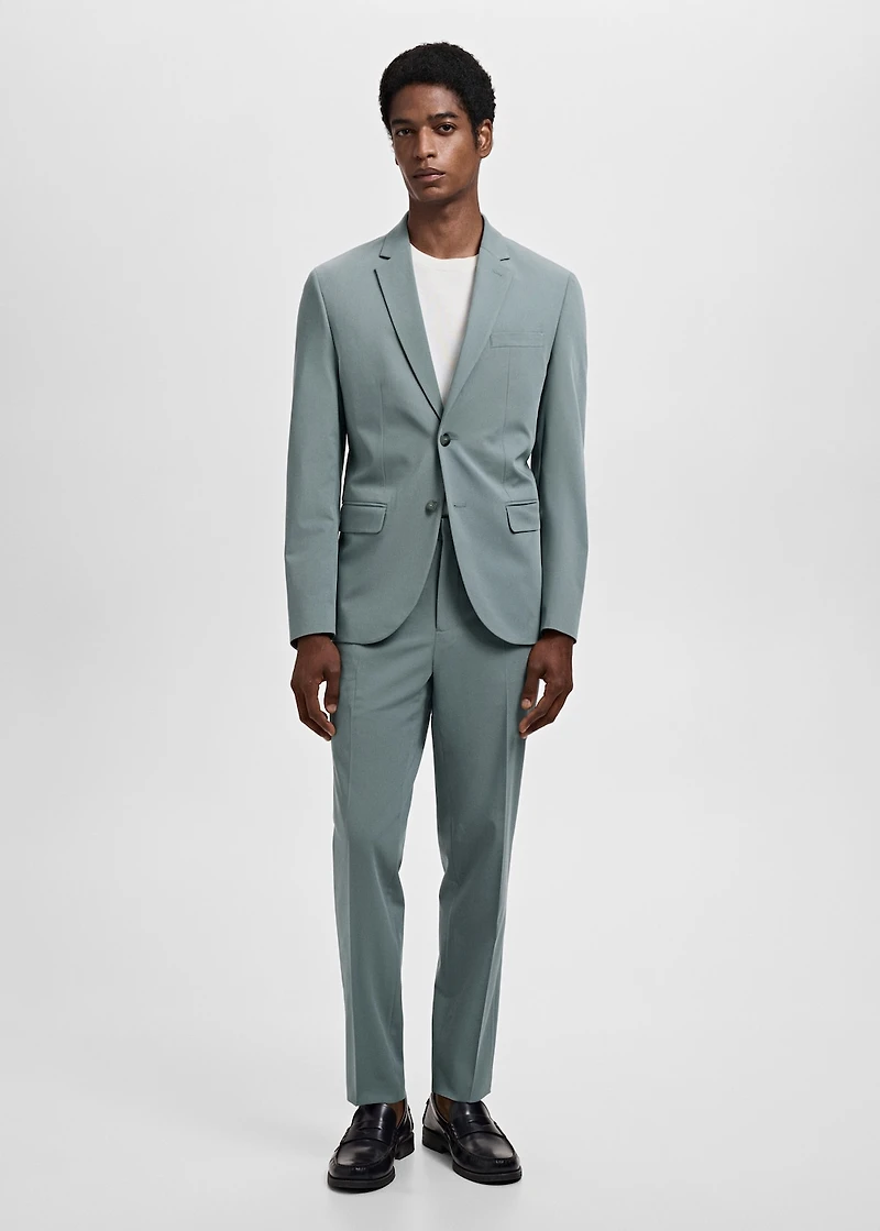 Super slim-fit suit jacket stretch fabric