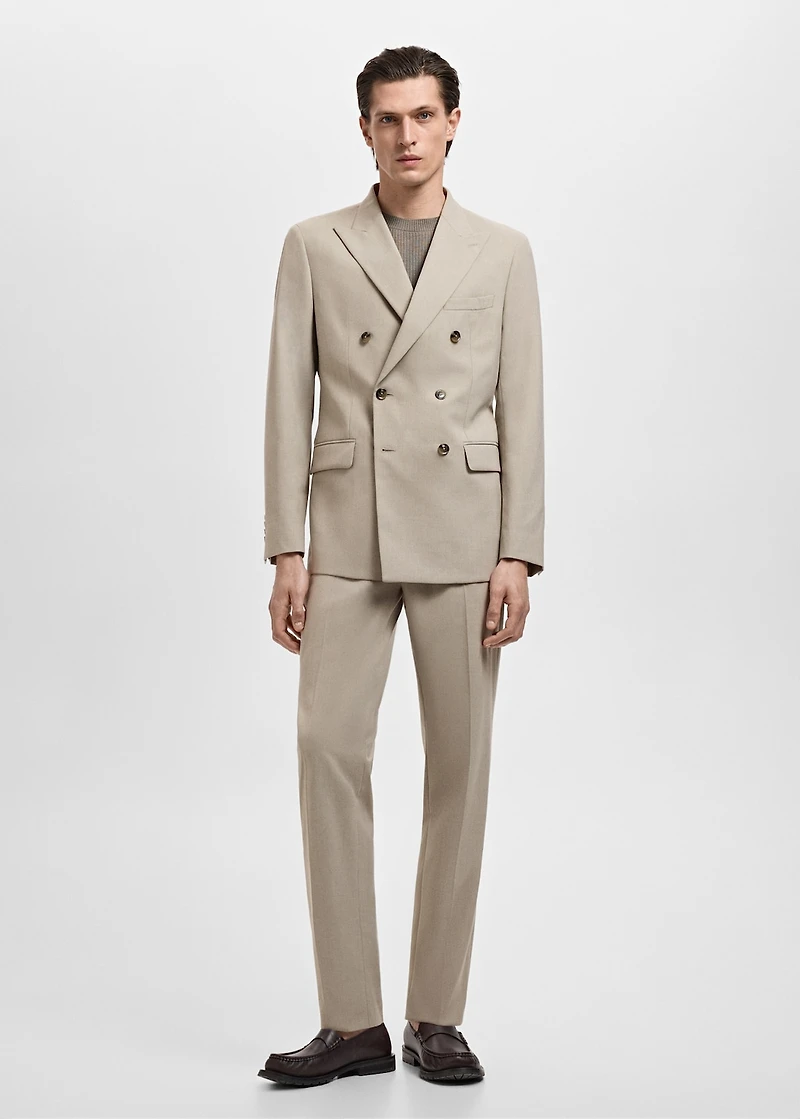 Monaco slim-fit suit pants