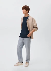 Embroidered cotton T-shirt