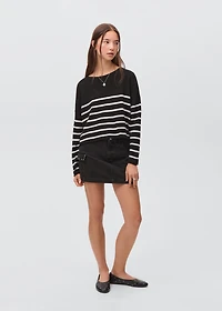 Knit striped sweater
