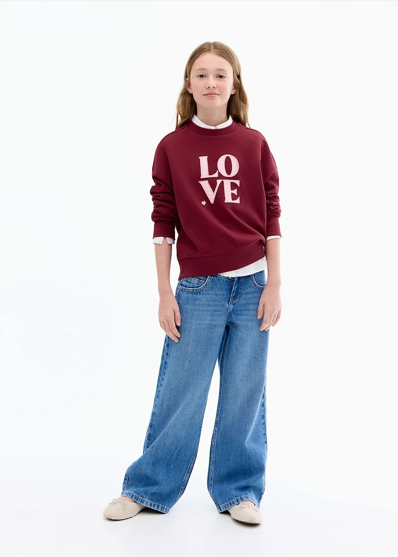 Love message sweatshirt