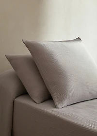 Two cotton chiffon pillowcases 60x60 cm