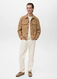 100% leather jacket with pockets