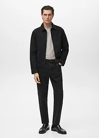 Denim jacket with pockets