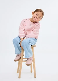 Embroidered cotton sweatshirt