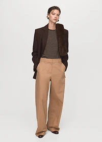 Long-sleeved striped t-shirt