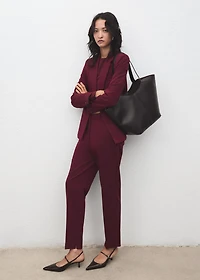 Straight suit trousers