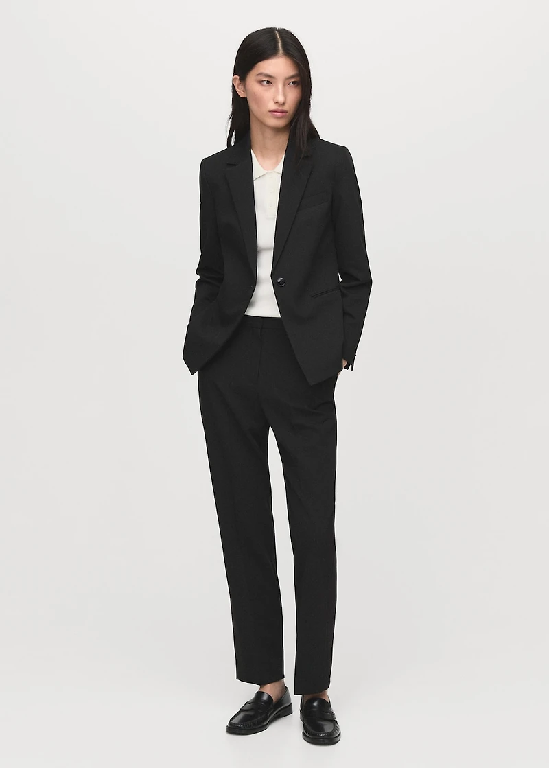 Straight suit trousers