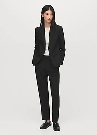 Straight suit trousers