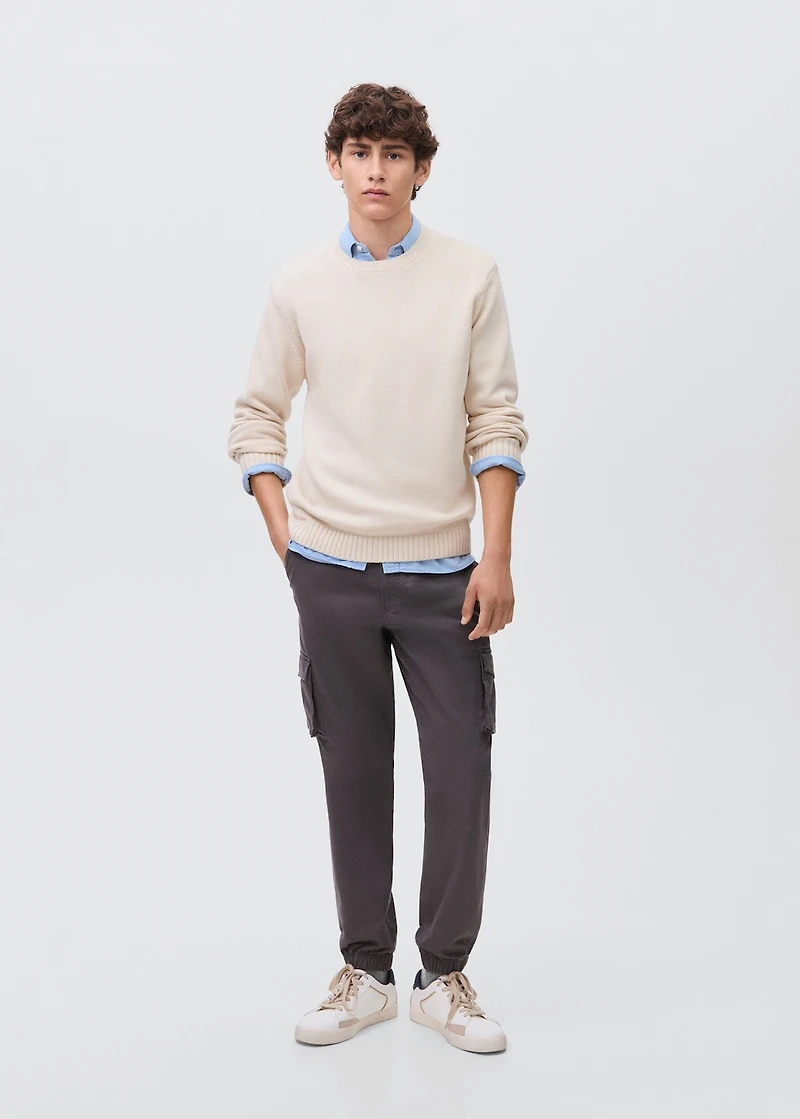 Essential cotton-blend sweater