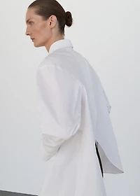 Oversized shirt with crossed back