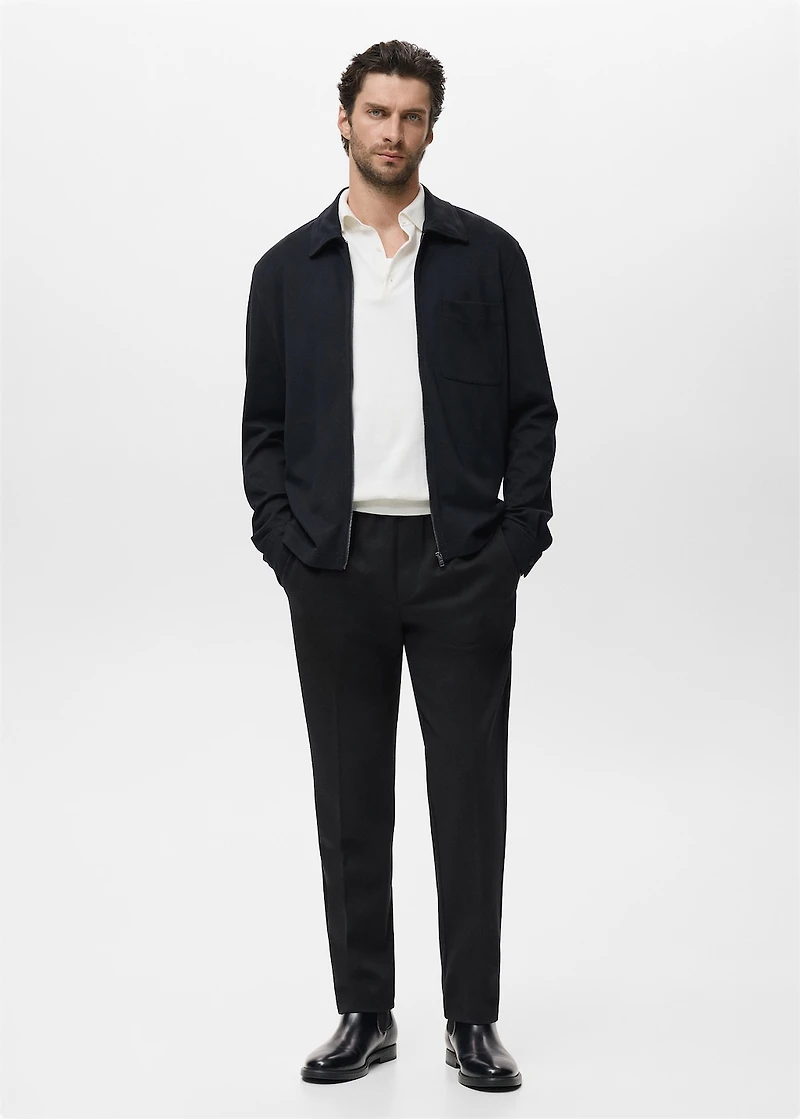 Jogger pants with elastic waist