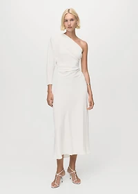 Asymmetrical dress with cut-out