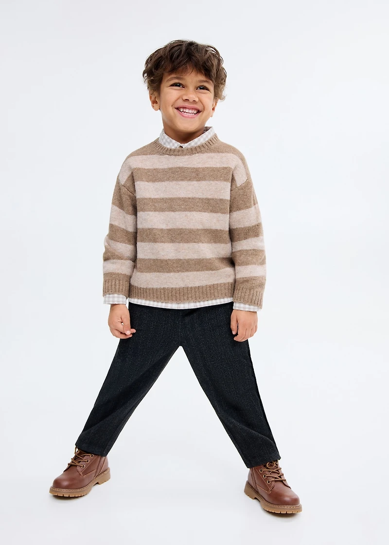 Knit striped sweater