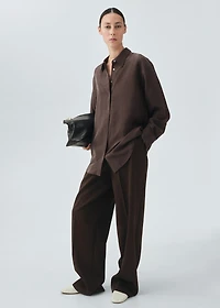 100% silk oversized shirt