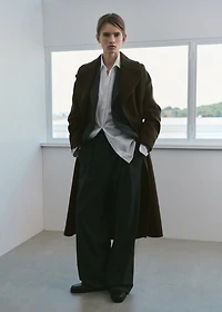 Manteco wool coat with belt