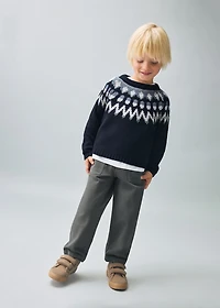 Straight cotton jeans