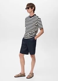100% cotton regular-fit striped t-shirt