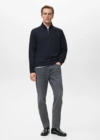 Regular-fit zip-up hoodie